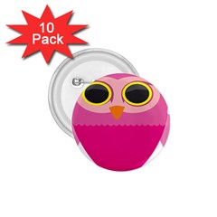 Sowa Owls Bird Wild Birds Pen 1 75  Buttons (10 Pack) by Sapixe