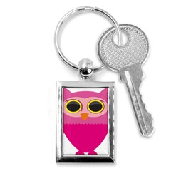 Sowa Owls Bird Wild Birds Pen Key Chains (rectangle)  by Sapixe