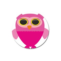 Sowa Owls Bird Wild Birds Pen Magnet 3  (round) by Sapixe