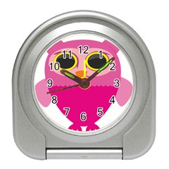 Sowa Owls Bird Wild Birds Pen Travel Alarm Clocks by Sapixe