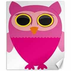 Sowa Owls Bird Wild Birds Pen Canvas 8  X 10  by Sapixe