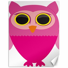 Sowa Owls Bird Wild Birds Pen Canvas 12  X 16   by Sapixe