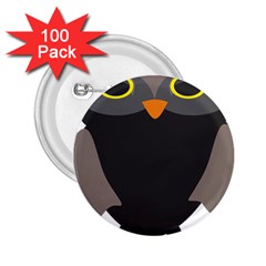 Sowa Owls Bird Wild Birds Pen 2 25  Buttons (100 Pack)  by Sapixe