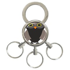 Sowa Owls Bird Wild Birds Pen 3-ring Key Chains by Sapixe