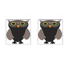 Sowa Owls Bird Wild Birds Pen Cufflinks (square) by Sapixe