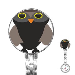 Sowa Owls Bird Wild Birds Pen Stainless Steel Nurses Watch