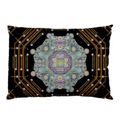 Butterflies And Flowers A In Romantic Universe Pillow Case by pepitasart