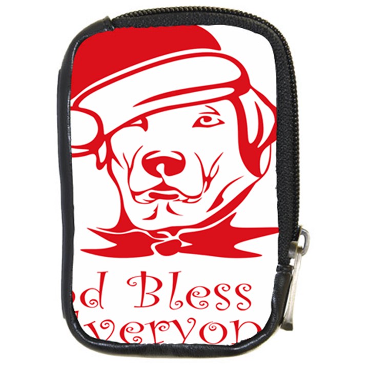 Dog Santa Hat Winter Christmas Compact Camera Cases