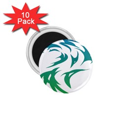 Wolf Dog Fox Animal Pet Vector 1 75  Magnets (10 Pack)  by Sapixe