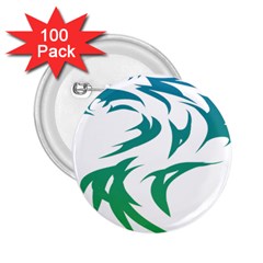 Wolf Dog Fox Animal Pet Vector 2 25  Buttons (100 Pack)  by Sapixe