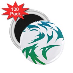 Wolf Dog Fox Animal Pet Vector 2 25  Magnets (100 Pack)  by Sapixe