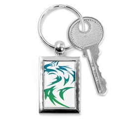 Wolf Dog Fox Animal Pet Vector Key Chains (rectangle)  by Sapixe