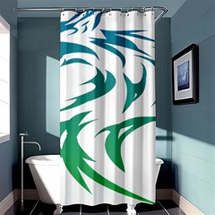 Wolf Dog Fox Animal Pet Vector Shower Curtain 36  X 72  (stall)  by Sapixe