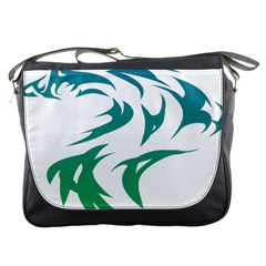 Wolf Dog Fox Animal Pet Vector Messenger Bags by Sapixe