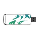 Wolf Dog Fox Animal Pet Vector Portable USB Flash (One Side) Front