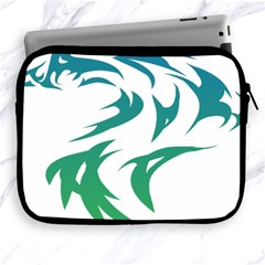 Wolf Dog Fox Animal Pet Vector Apple Ipad 2/3/4 Zipper Cases by Sapixe