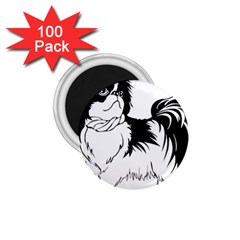 Animal Canine Dog Japanese Chin 1.75  Magnets (100 pack) 