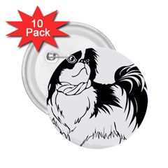 Animal Canine Dog Japanese Chin 2.25  Buttons (10 pack) 