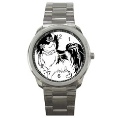 Animal Canine Dog Japanese Chin Sport Metal Watch by Sapixe