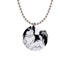 Animal Canine Dog Japanese Chin Button Necklaces by Sapixe