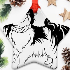 Animal Canine Dog Japanese Chin Star Ornament (two Sides) by Sapixe