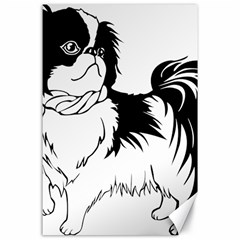 Animal Canine Dog Japanese Chin Canvas 24  X 36  by Sapixe