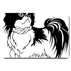 Animal Canine Dog Japanese Chin Large Doormat  by Sapixe