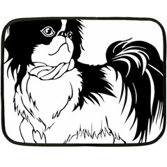 Animal Canine Dog Japanese Chin Fleece Blanket (mini) by Sapixe