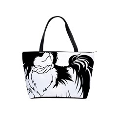 Animal Canine Dog Japanese Chin Shoulder Handbags by Sapixe