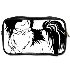 Animal Canine Dog Japanese Chin Toiletries Bags by Sapixe