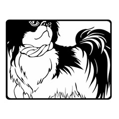 Animal Canine Dog Japanese Chin Fleece Blanket (small) by Sapixe