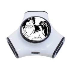 Animal Canine Dog Japanese Chin 3-Port USB Hub