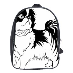 Animal Canine Dog Japanese Chin School Bag (xl) by Sapixe