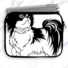 Animal Canine Dog Japanese Chin Apple Ipad 2/3/4 Zipper Cases by Sapixe