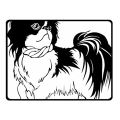 Animal Canine Dog Japanese Chin Double Sided Fleece Blanket (small)  by Sapixe