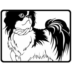 Animal Canine Dog Japanese Chin Double Sided Fleece Blanket (large)  by Sapixe