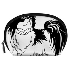 Animal Canine Dog Japanese Chin Accessory Pouches (large)  by Sapixe