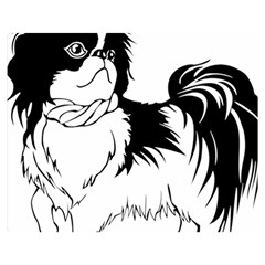 Animal Canine Dog Japanese Chin Double Sided Flano Blanket (medium)  by Sapixe