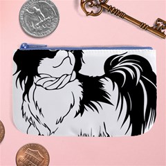 Animal Canine Dog Japanese Chin Large Coin Purse by Sapixe