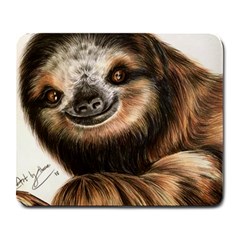 Sloth Smiles Large Mousepads by ArtByThree