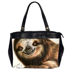 Sloth Smiles Office Handbags (2 Sides)  by ArtByThree