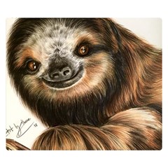 Sloth Smiles Double Sided Flano Blanket (small)  by ArtByThree