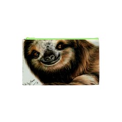 Sloth Smiles Cosmetic Bag (xs) by ArtByThree