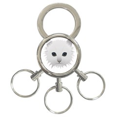 Cat Animal Pet Kitty Cats Kitten 3-ring Key Chains by Sapixe