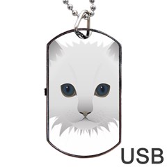 Cat Animal Pet Kitty Cats Kitten Dog Tag Usb Flash (one Side) by Sapixe