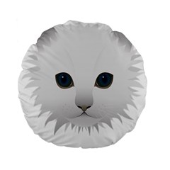 Cat Animal Pet Kitty Cats Kitten Standard 15  Premium Round Cushions by Sapixe