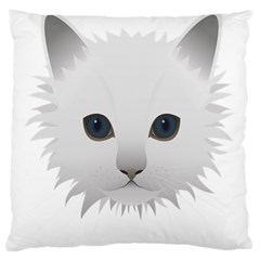 Cat Animal Pet Kitty Cats Kitten Large Flano Cushion Case (one Side) by Sapixe