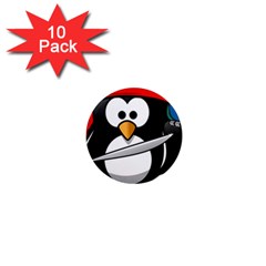 Penguin Pirate Tux Animal Bandana 1  Mini Magnet (10 Pack)  by Sapixe