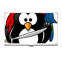 Penguin Pirate Tux Animal Bandana Business Card Holders by Sapixe