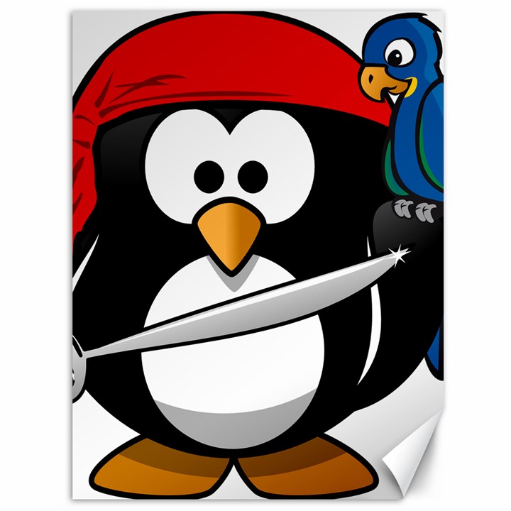 Penguin Pirate Tux Animal Bandana Canvas 36  x 48  